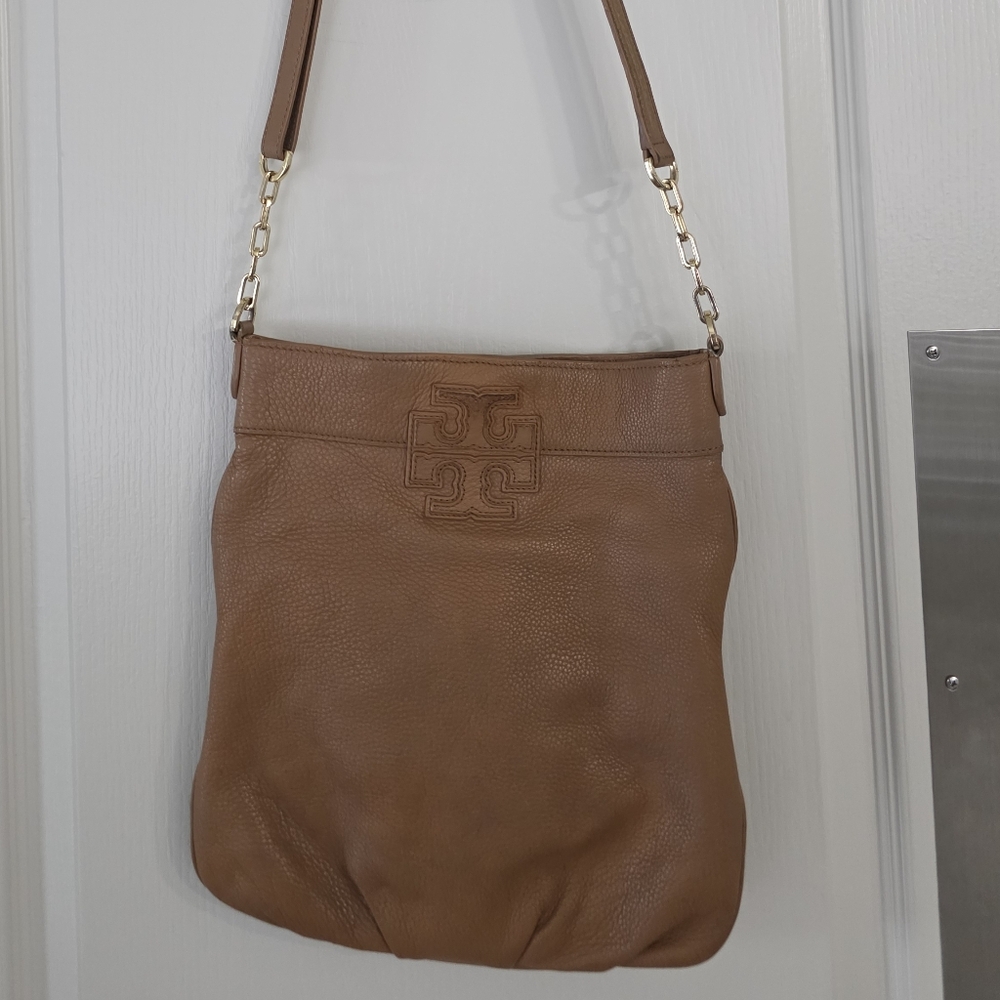 Tory Burch Tan Leather Crossbody Bag